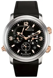 Blancpain Lu00e9man Ru00e9veil GMT 2041-12A30-64B Titanium and Red gold Black