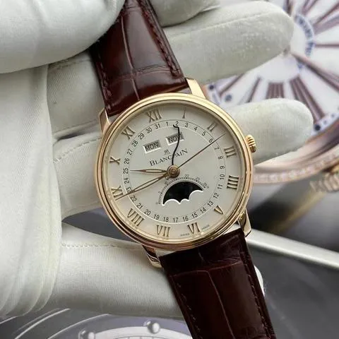 Blancpain Villeret Quantième Complet 6654-3642 40mm Rose gold White 2