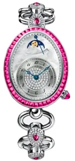 Breguet Reine de Naples 8909BB/5D/J21/RRRR White gold Silver and White