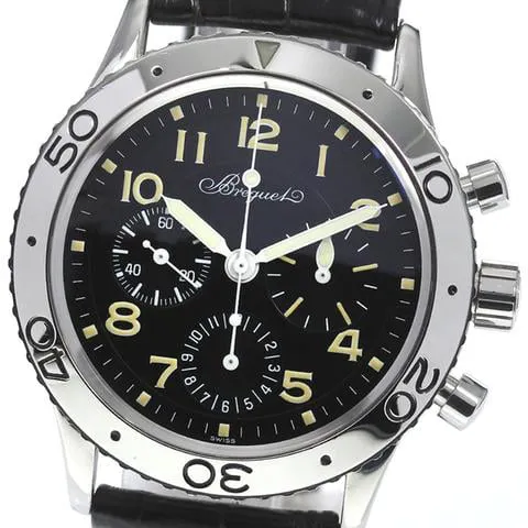 Breguet Type XX - XXI - XXII 3800 39mm Stainless steel Black