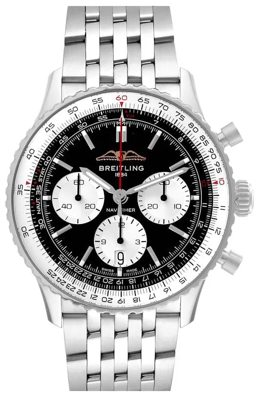 Breitling Navitimer B01 Chronograph AB0139211B1A1 41mm Stainless steel Black