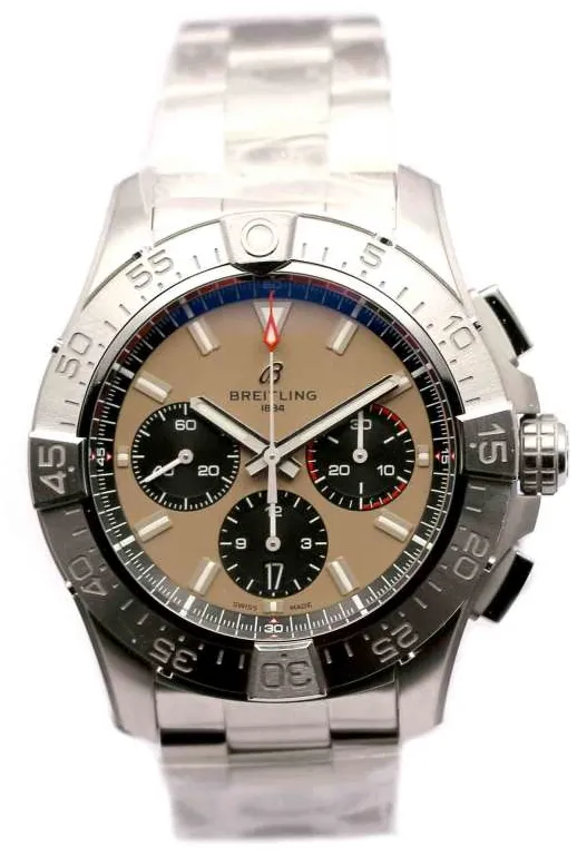 Breitling Avenger AB0147101A1A1 44mm Stainless steel Beige