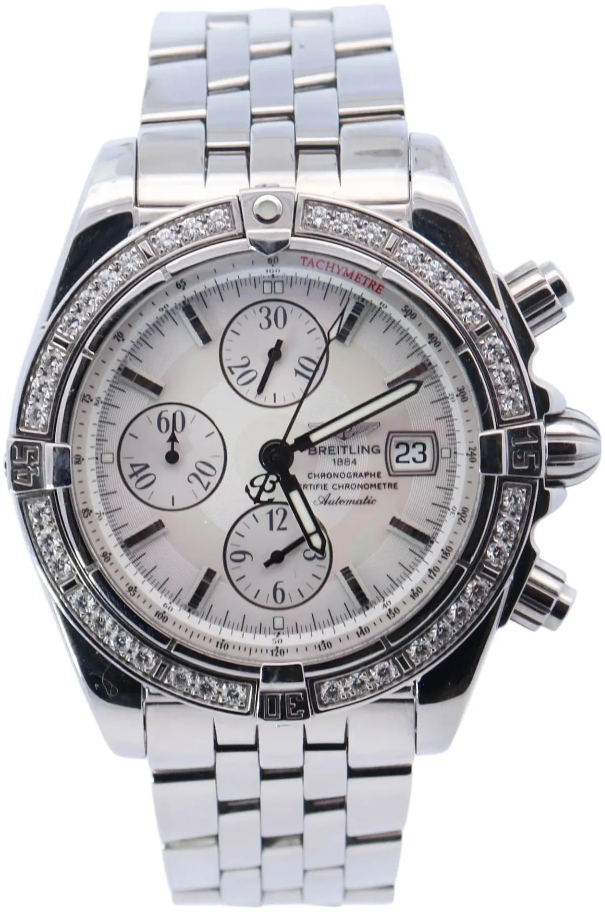 Breitling Chronomat A13356 43.7mm Stainless steel Mother-of-pearl