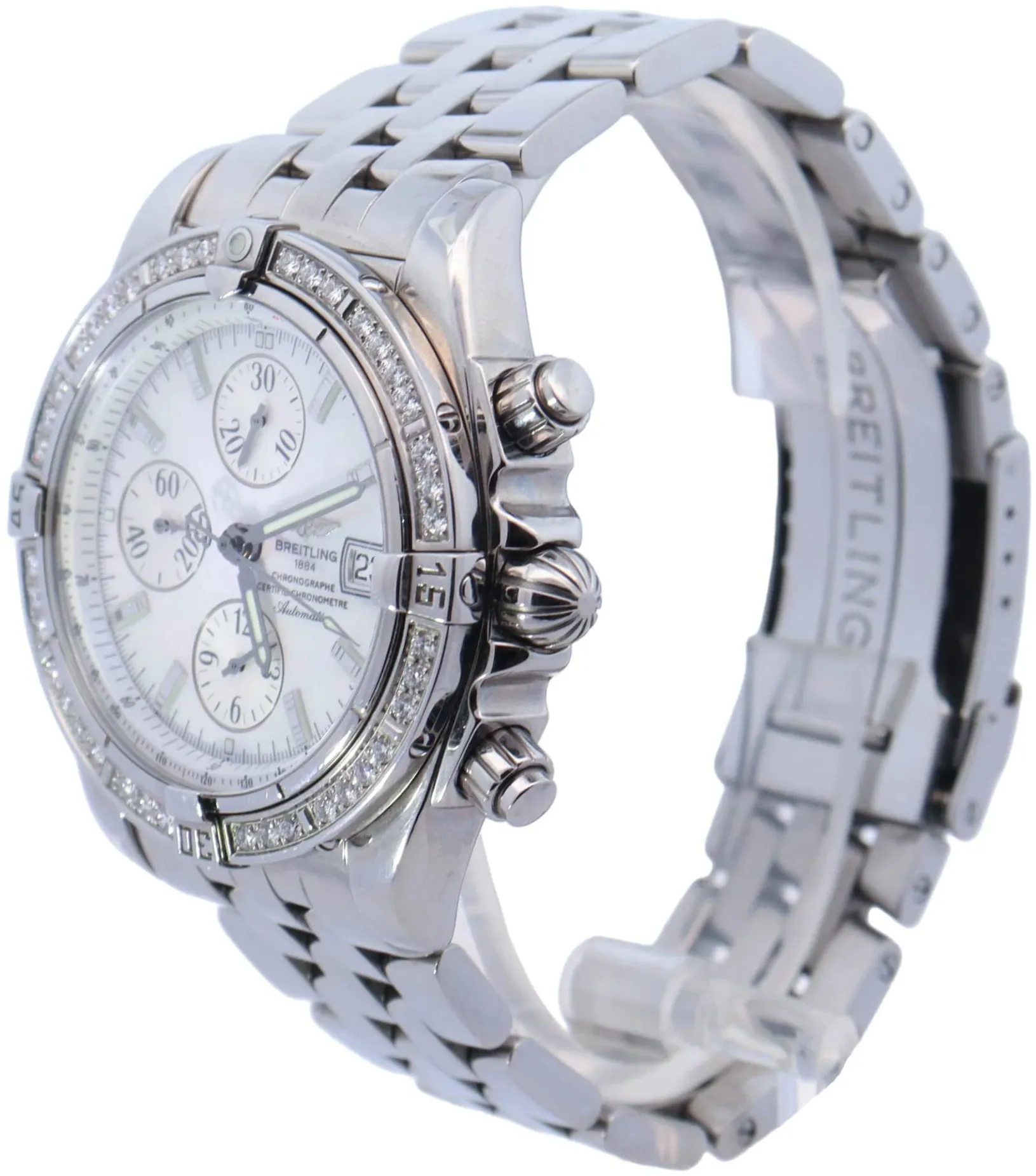 Breitling Chronomat A13356 43.7mm Stainless steel Mother-of-pearl 1