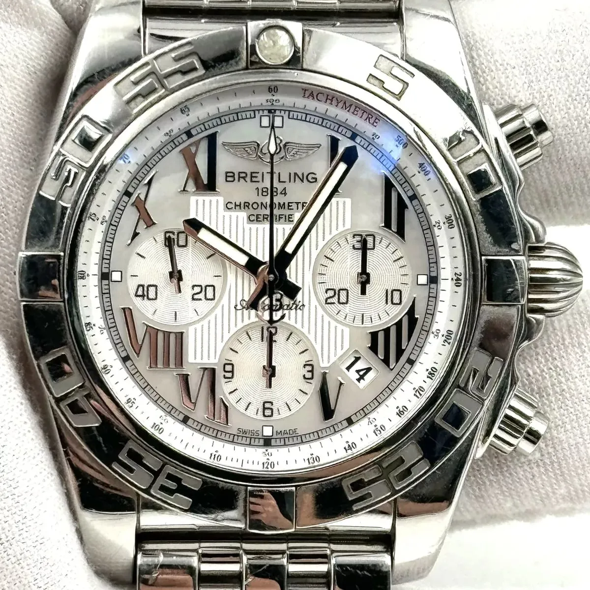 Breitling Chronomat AB0110 44mm Stainless steel Mother-of-pearl