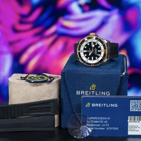 Breitling Superocean U17375211B1S1 42mm Yellow gold and Stainless steel Black 8