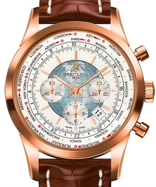 Breitling Transocean Chronograph Unitime 46mm Rose gold