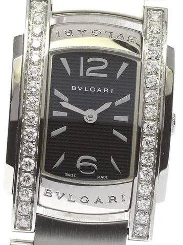 Bulgari Assioma AA35S 24mm Stainless steel Black