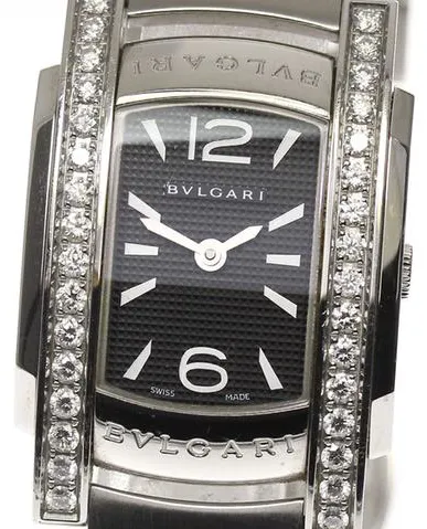 Bulgari Assioma AA35S 24mm Stainless steel Black