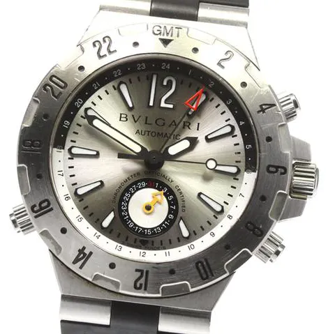 Bulgari Diagono GMT40S 40mm Stainless steel Silver