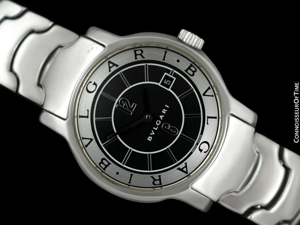BVLGARI Solotempo 29mm Stainless steel Black