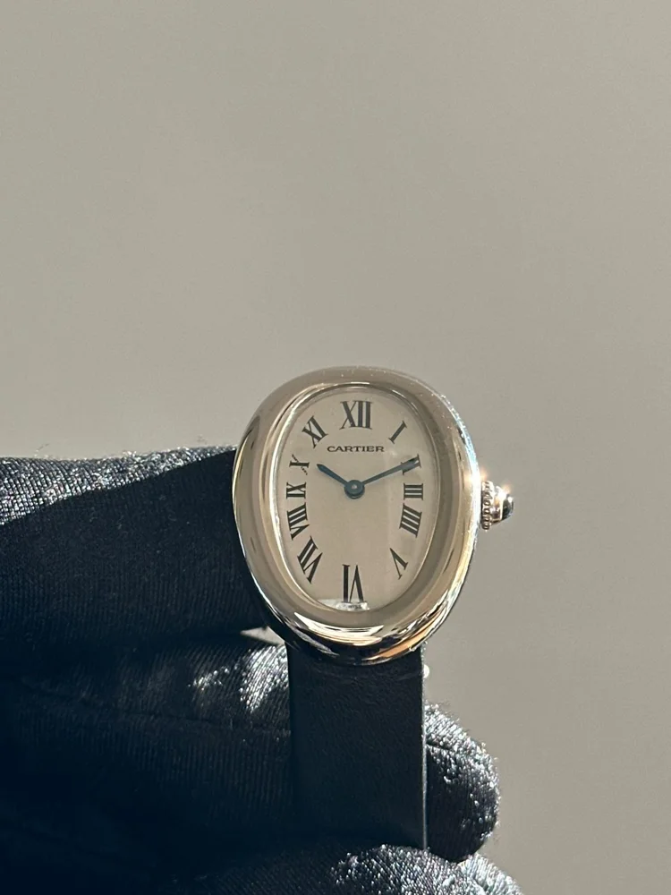 Cartier Baignoire 1955 22mm White gold