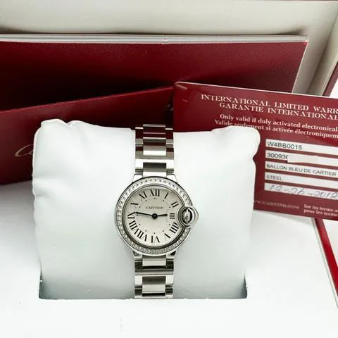 Cartier Ballon Bleu 28mm 3009 28mm Stainless steel Silver