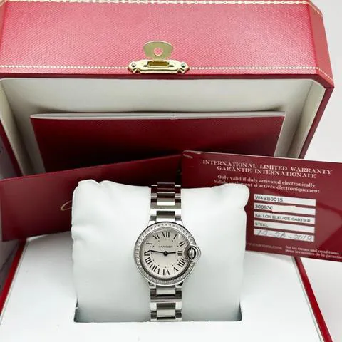 Cartier Ballon Bleu 28mm 3009 28mm Stainless steel Silver 3