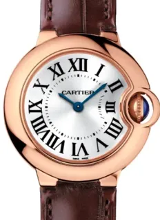 Cartier Ballon Bleu 28mm W6900256 Rose gold Silver