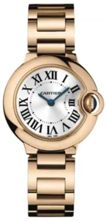 Cartier Ballon Bleu 28mm W69002Z2 Rose gold Silver