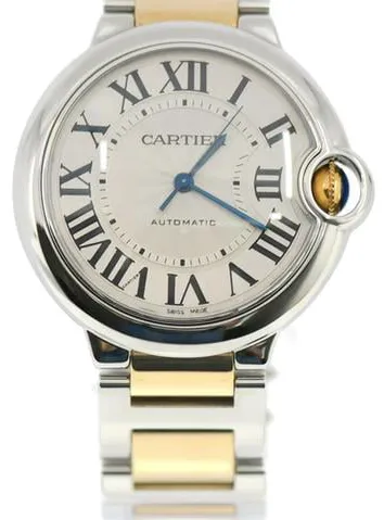 Cartier Ballon Bleu 36mm 3284 36mm Yellow gold and Stainless steel Silver