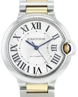 Cartier Ballon Bleu 42mm 3001 Yellow gold and Stainless steel Silver