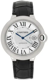 Cartier Ballon Bleu 42mm W6901351 White gold Silver