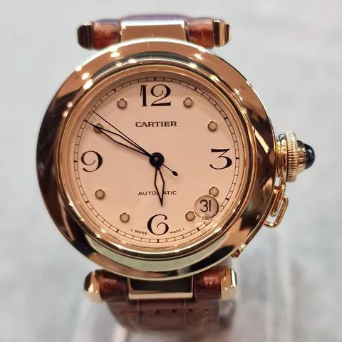 Cartier Pasha C 1035 35mm Yellow gold Champagne