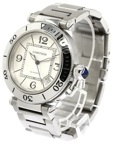 Cartier Pasha Seatimer W31080M7 40mm Stainless steel Silver 1