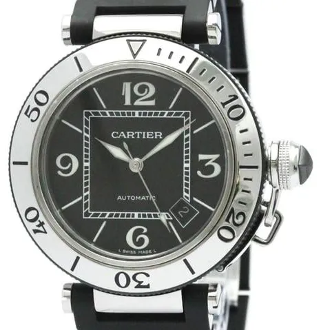 Cartier Pasha W31077U2 40mm Stainless steel Black