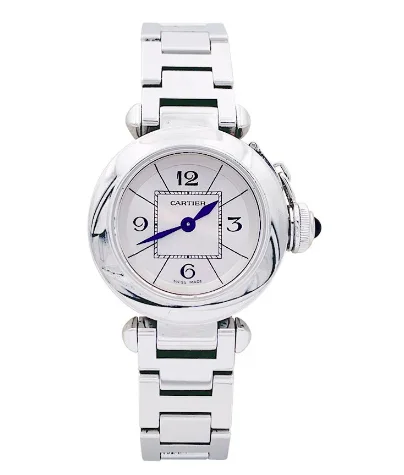 Cartier Pasha W3140007 27mm Stainless steel White