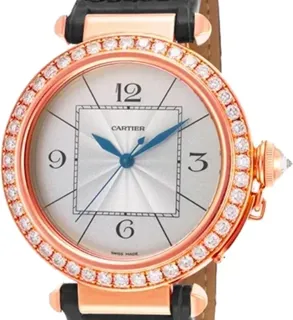 Cartier Pasha WJ120151 Rose gold Silver