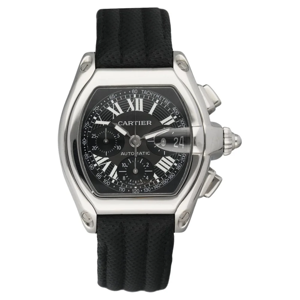 Cartier Roadster 2618 40mm Stainless steel Black
