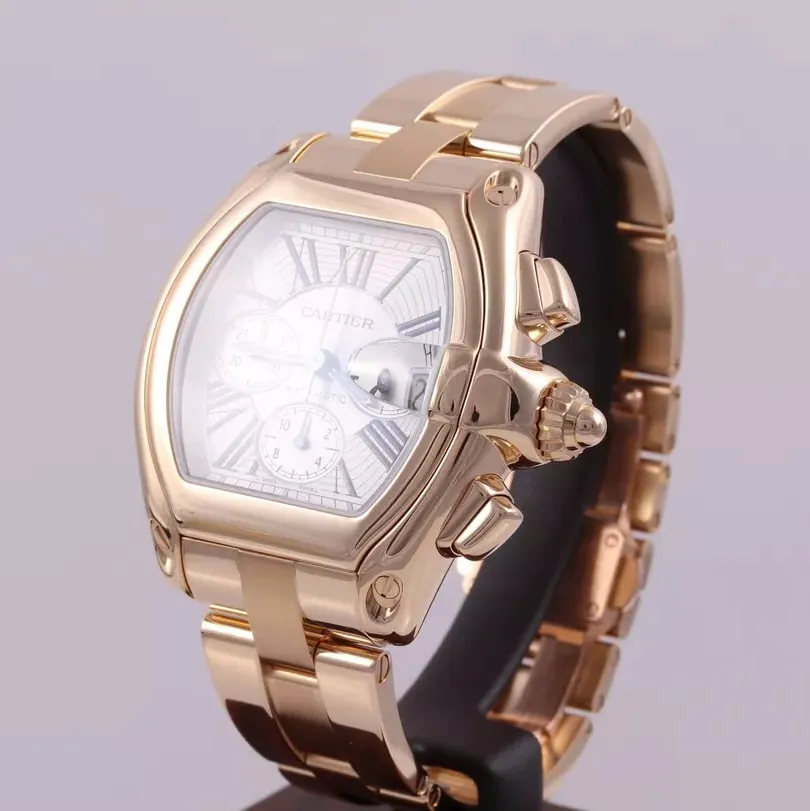 Cartier Roadster 2619 47mm Yellow gold Silver 1