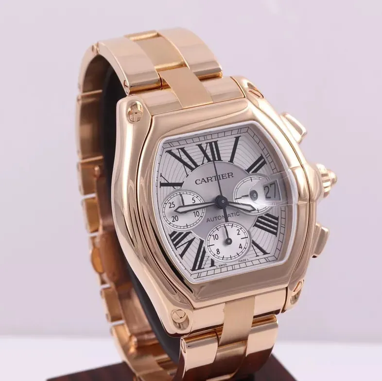 Cartier Roadster 2619 47mm Yellow gold Silver 2