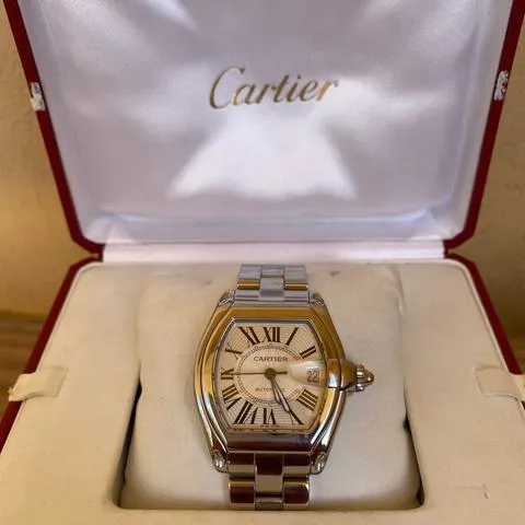 Cartier Roadster W62025V3 38mm Stainless steel Silver