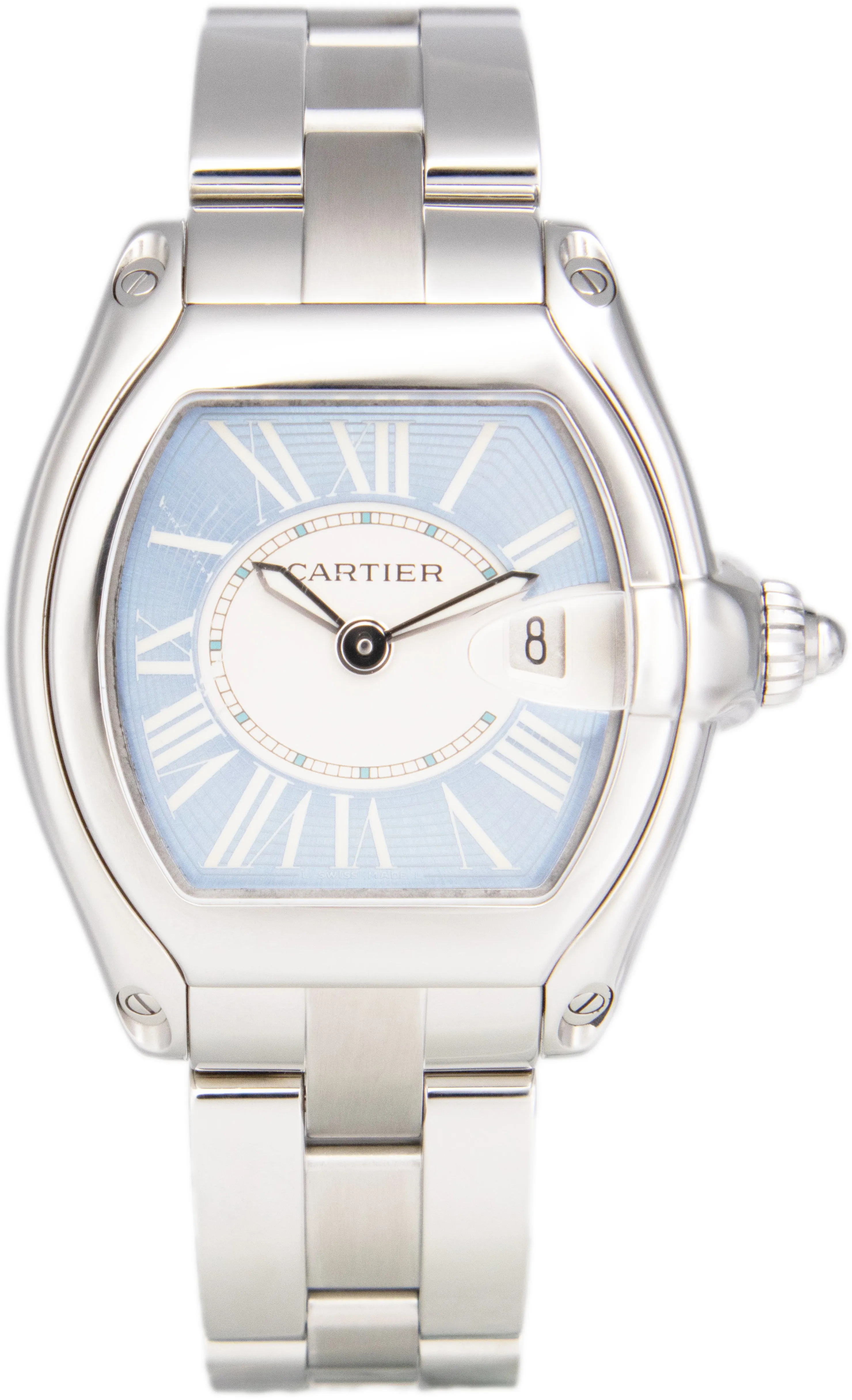 Cartier Roadster 33mm Stainless steel Blue