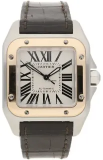 Cartier Santos 100 2878 | Yellow gold and Stainless steel