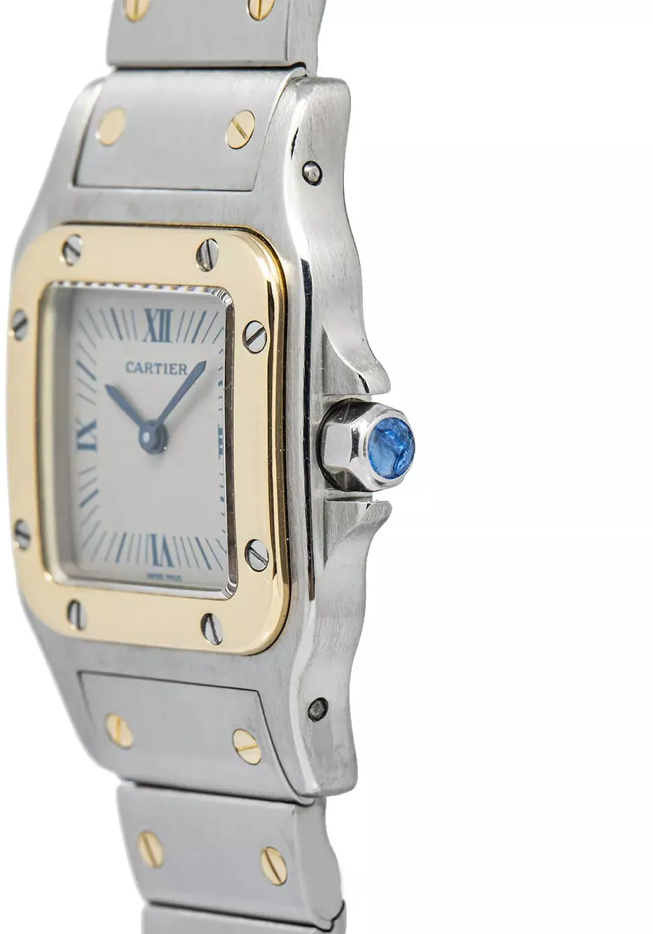 Cartier Santos 1057930 24mm Stainless steel Cream 1