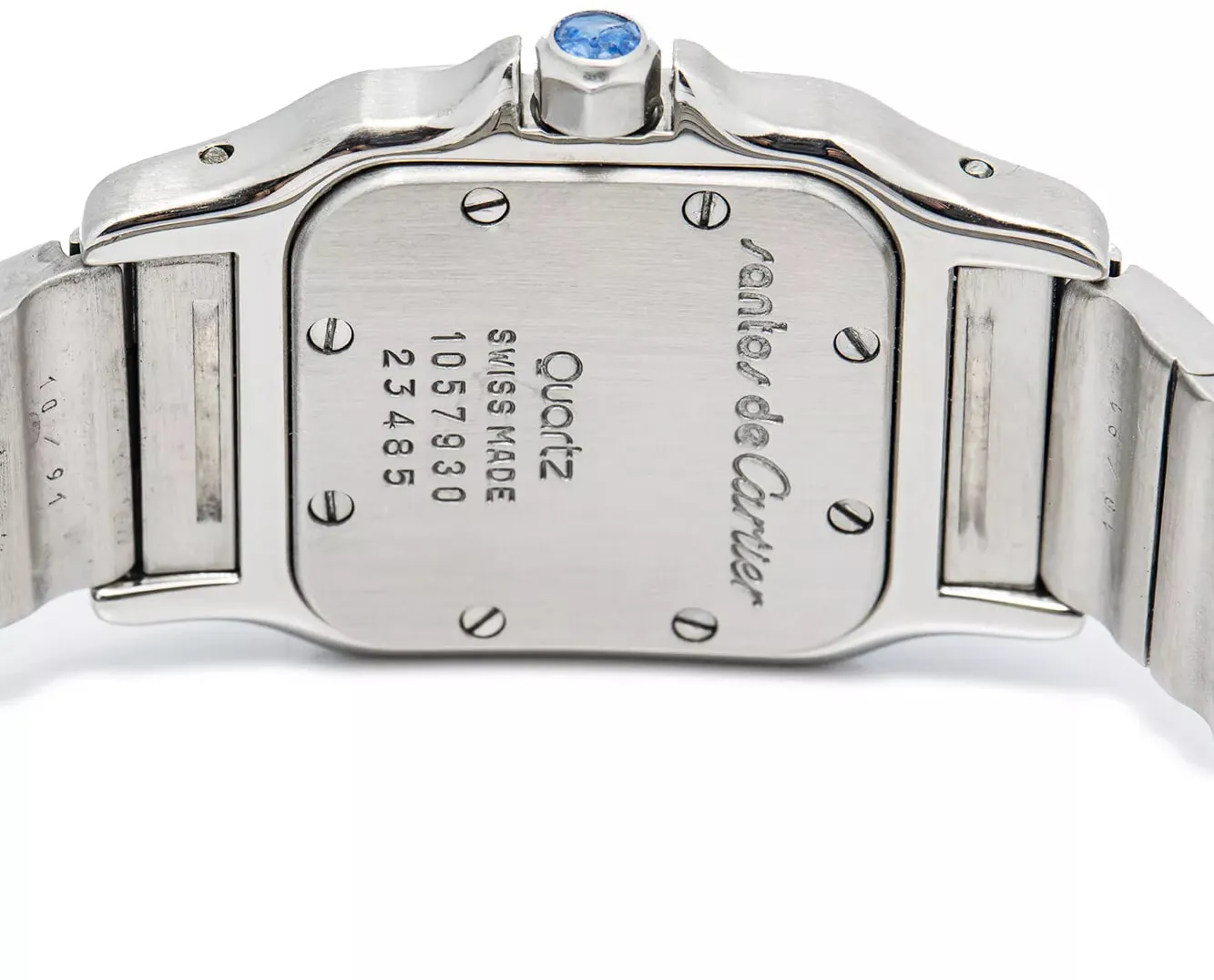 Cartier Santos 1057930 24mm Stainless steel Cream 3