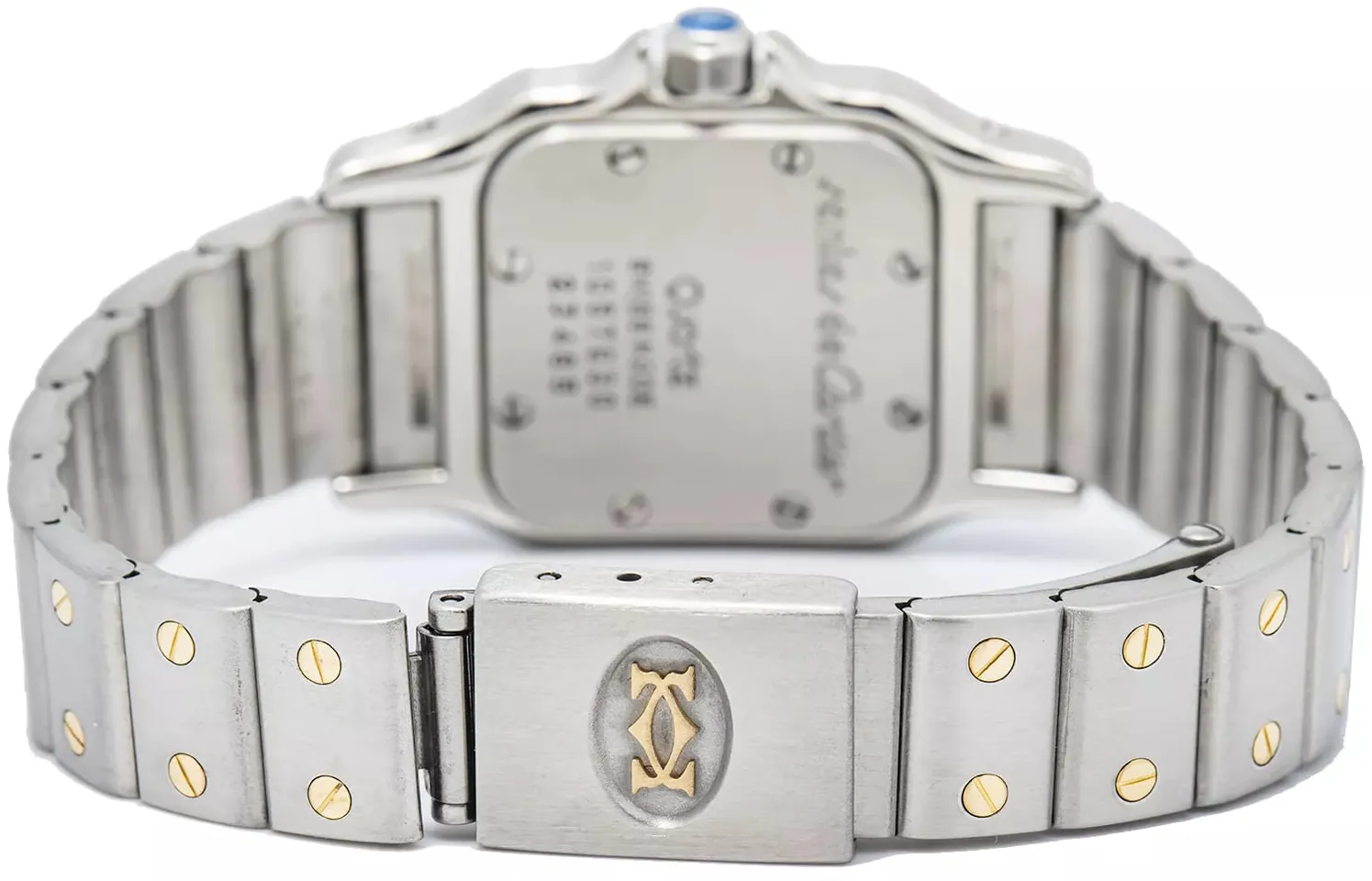 Cartier Santos 1057930 24mm Stainless steel Cream 4