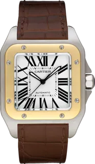 Cartier Santos de Cartier W20072X7 Yellow gold and Stainless steel Silver