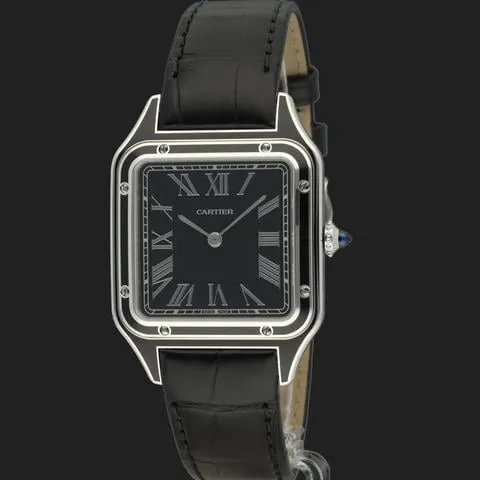 Cartier Santos Dumont WSSA0046 43.5mm Stainless steel Black