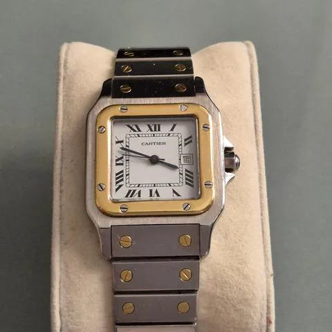 Cartier Santos Galbée 2961 29mm Yellow gold and stainless steel White