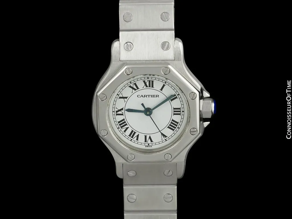 Cartier Santos Octagon 24mm Stainless steel White 1