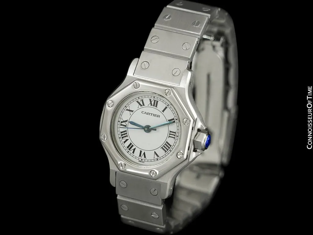 Cartier Santos Octagon 24mm Stainless steel White 2