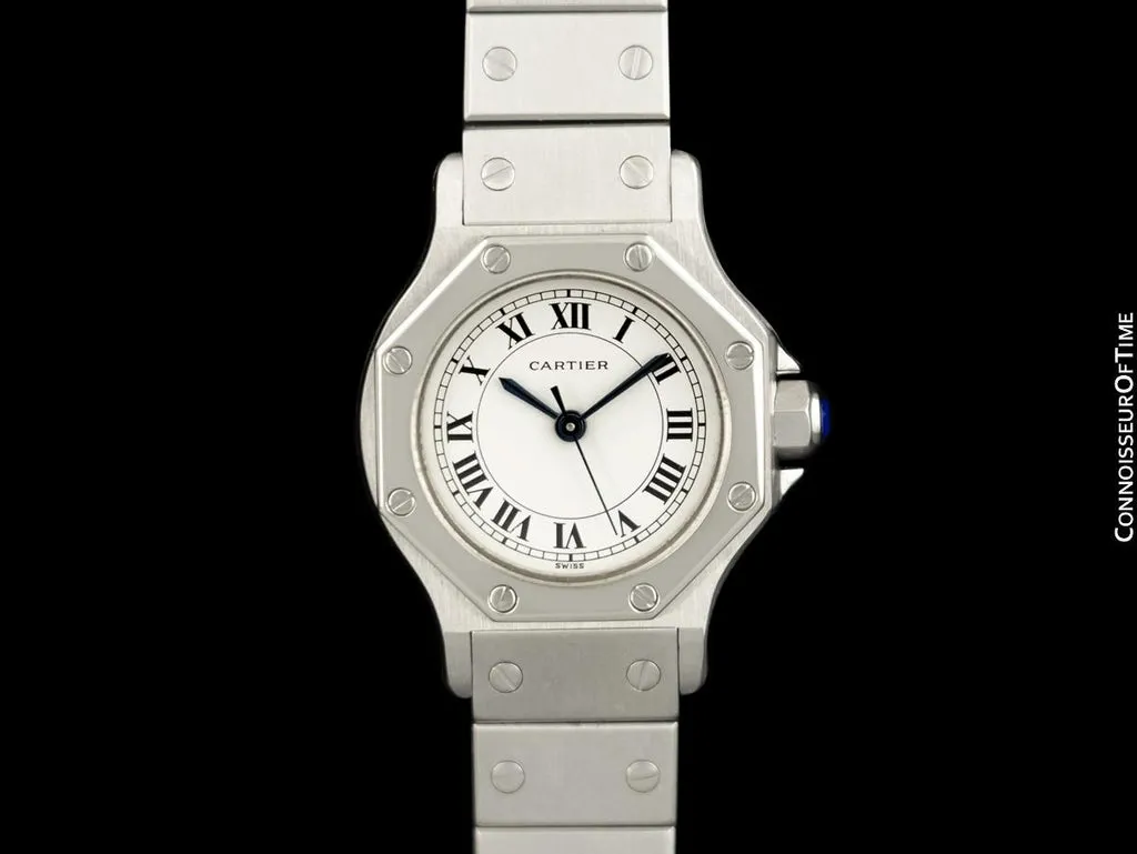 Cartier Santos Octagon 24mm Stainless steel White 1