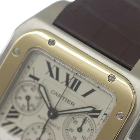 Cartier Santos W20091X7 41mm Yellow gold and Stainless steel Silver 7