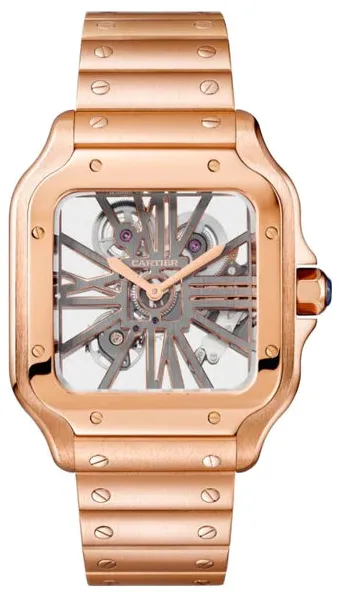 Cartier Santos WHSA0016 28mm Rose gold