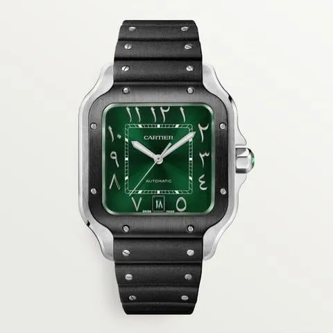 Cartier Santos WSSA0055 40mm Stainless steel Green