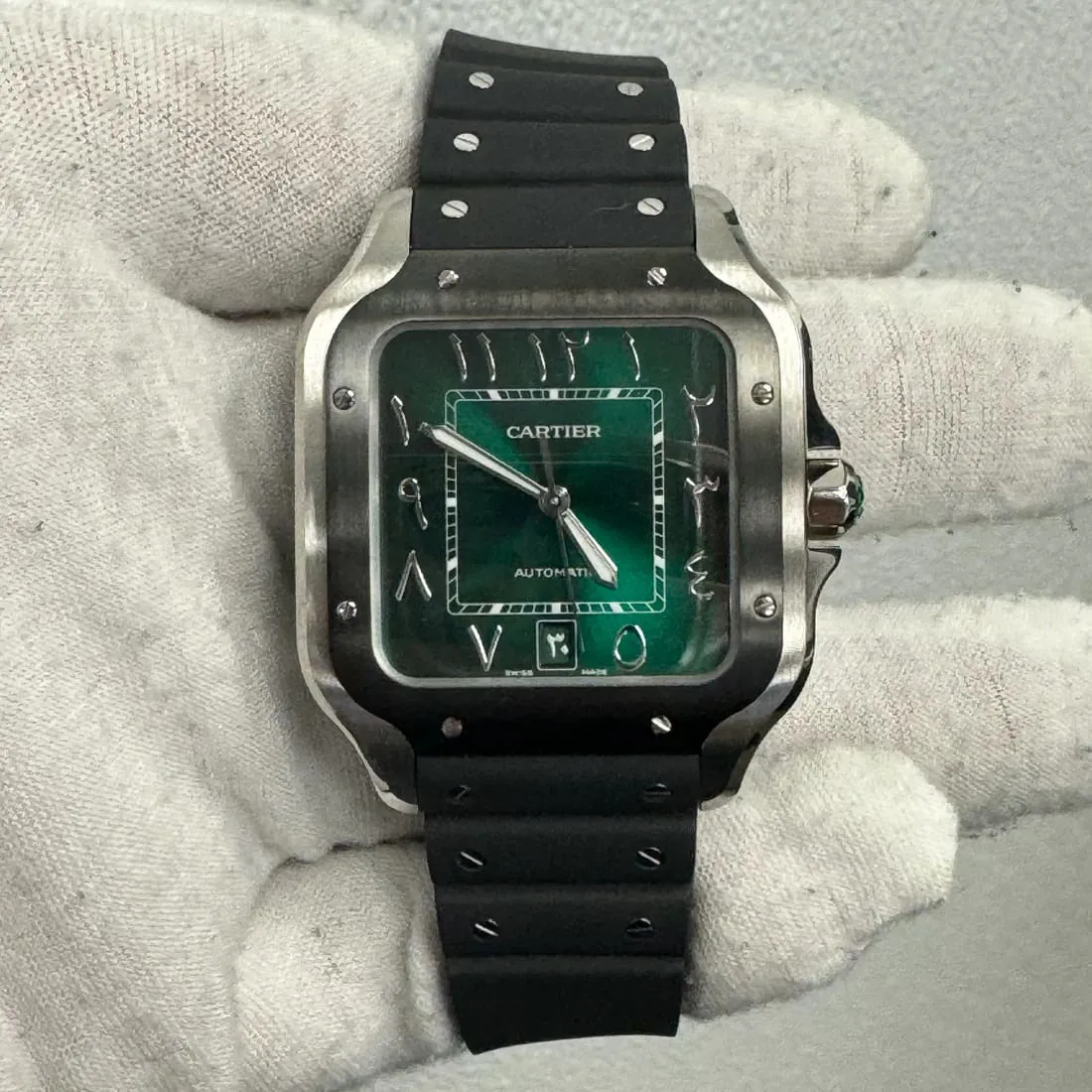 Cartier Santos WSSA0055 40mm Stainless steel Green