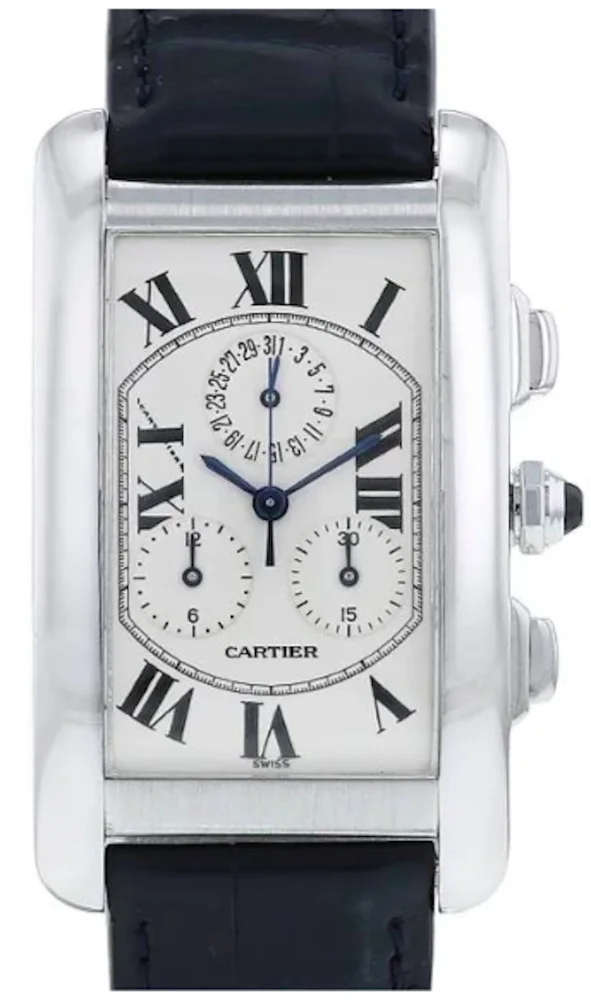 Cartier Tank Américaine 2312 27mm White gold White