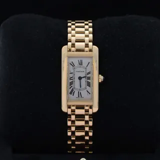 Cartier Tank Américaine 2482 Yellow gold Silver