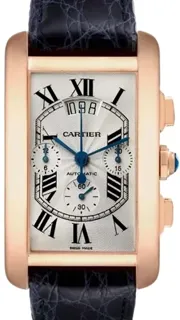 Cartier Tank Amu00e9ricaine W2610751 Rose gold Silver